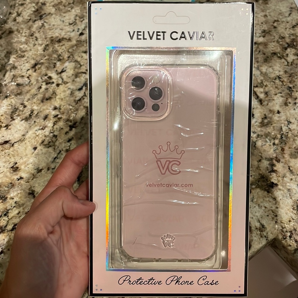 iPhone 12 Pro velvet caviar phone case
